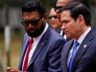Guyana se alianza con EE. UU.  ante presión de Venezuela