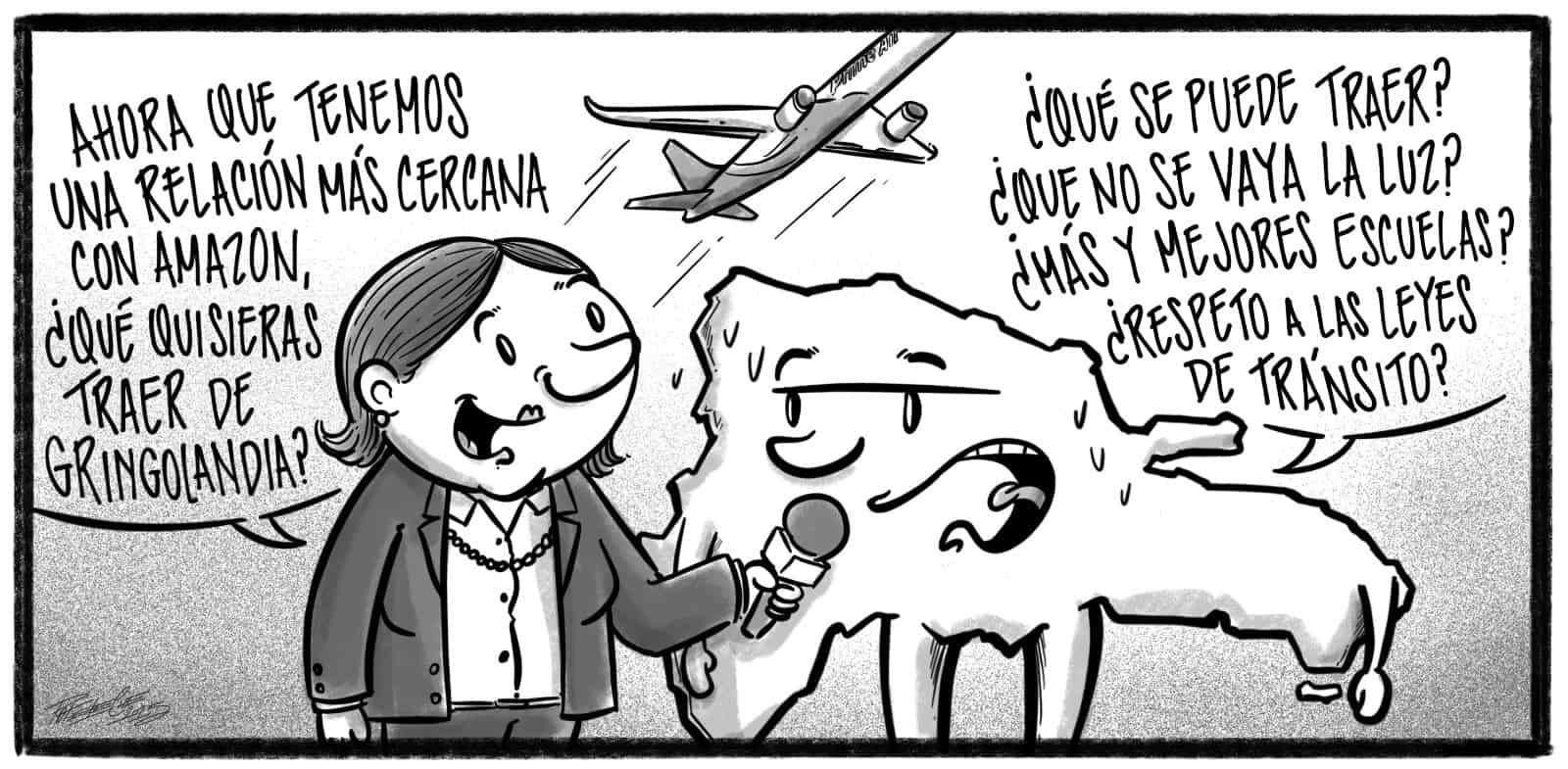 Caricatura de Noticiero Poteleche 4 septiembre 2025