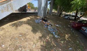 Vecinos denuncian que puente peatonal en Santiago es usado como baño público