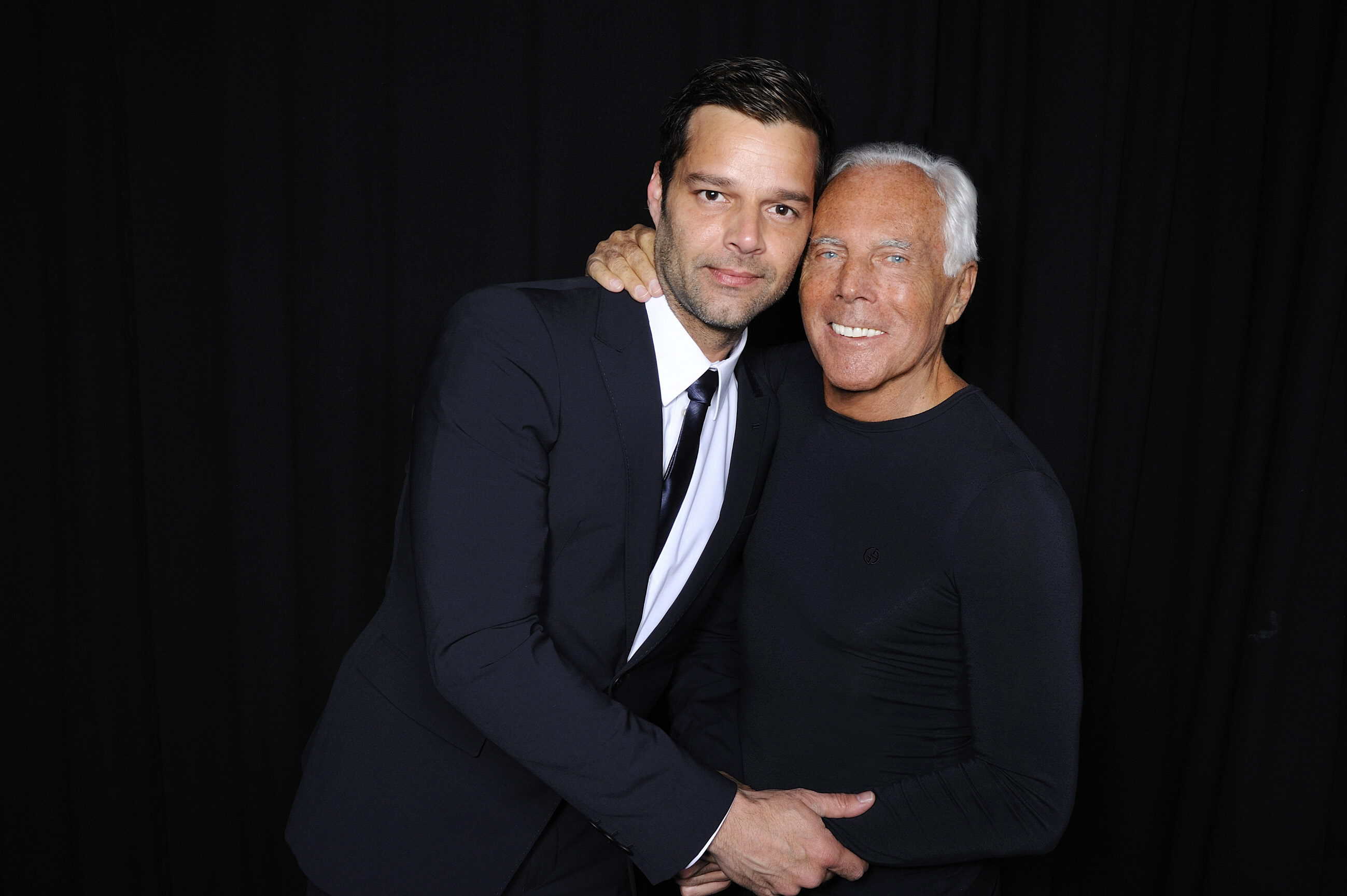 Ricky Martin y Georgio Armani.