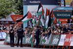 Protesta en el Angliru por el Israel-Premier Tech deja 12 detenidos en la Vuelta Ciclista a España