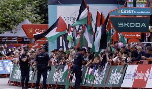 Protesta en el Angliru por el Israel-Premier Tech deja 12 detenidos en la Vuelta Ciclista a España