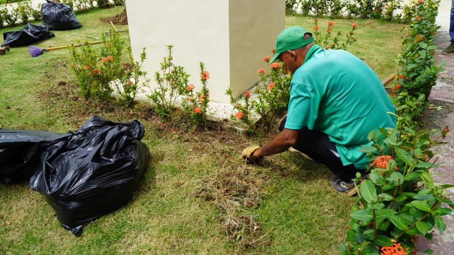 Siembran plantas y limpian el Centro UASD-Monte Plata Siembran plantas y limpian el Centro UASD-Monte Plata