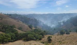 Reportan el control de incendio forestal en Jánico; continúan labores de liquidación