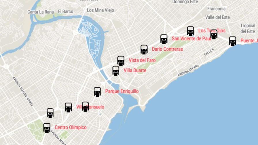 Este es el trazado del monorriel de SD: 10.5 kilómetros y 12 estaciones en su primera etapa Este es el trazado del monorriel de SD: 10.5 kilómetros y 12 estaciones en su primera etapa