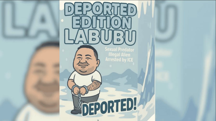 La Casa Blanca comparte la imagen de un Labubu inspirado en un migrante deportado