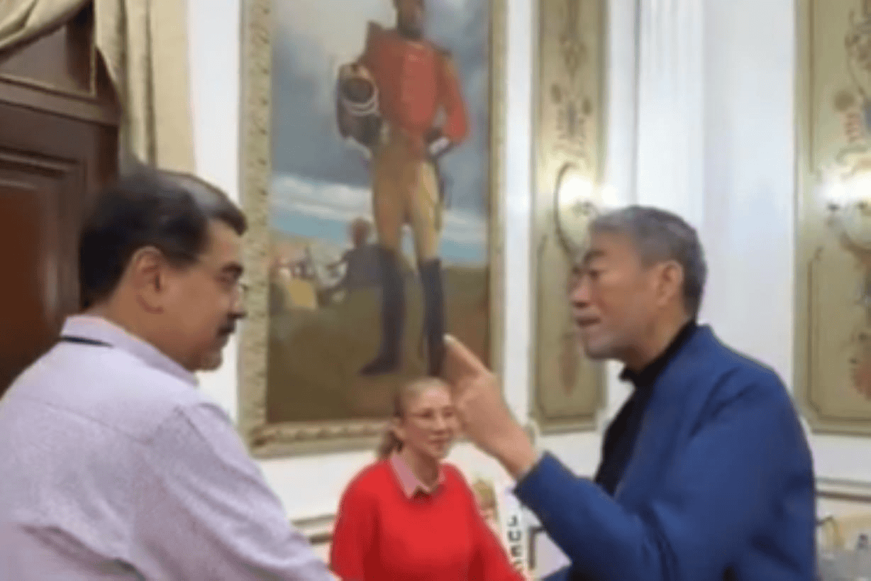 Nicolás Maduro recibe a Miguel Mejía en el Palacio de Miraflores