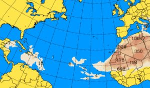 Temperaturas máximas entre 33 y 35 grados y polvo del Sahara afectarán el país este miércoles