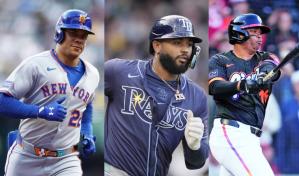 Caminero, Soto, y Devers, los peloteros dominicanos que superan los 30 jonrones