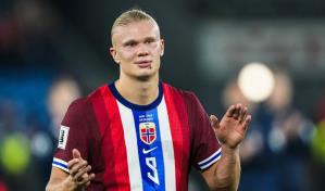 Un repóker de Haaland deja a Noruega con un pie en el Mundial