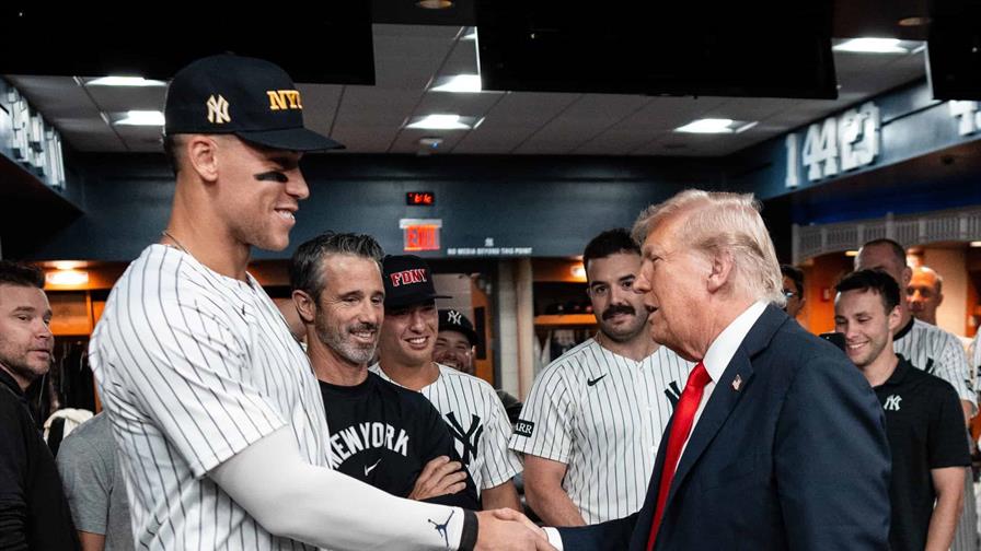Aaron Judge alcanza al mítico DiMaggio con Trump en la grada de Nueva York Aaron Judge alcanza al mítico DiMaggio con Trump en la grada de Nueva York