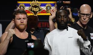 Canelo Álvarez y Crawford cumplen con la báscula para su pelea en Las Vegas