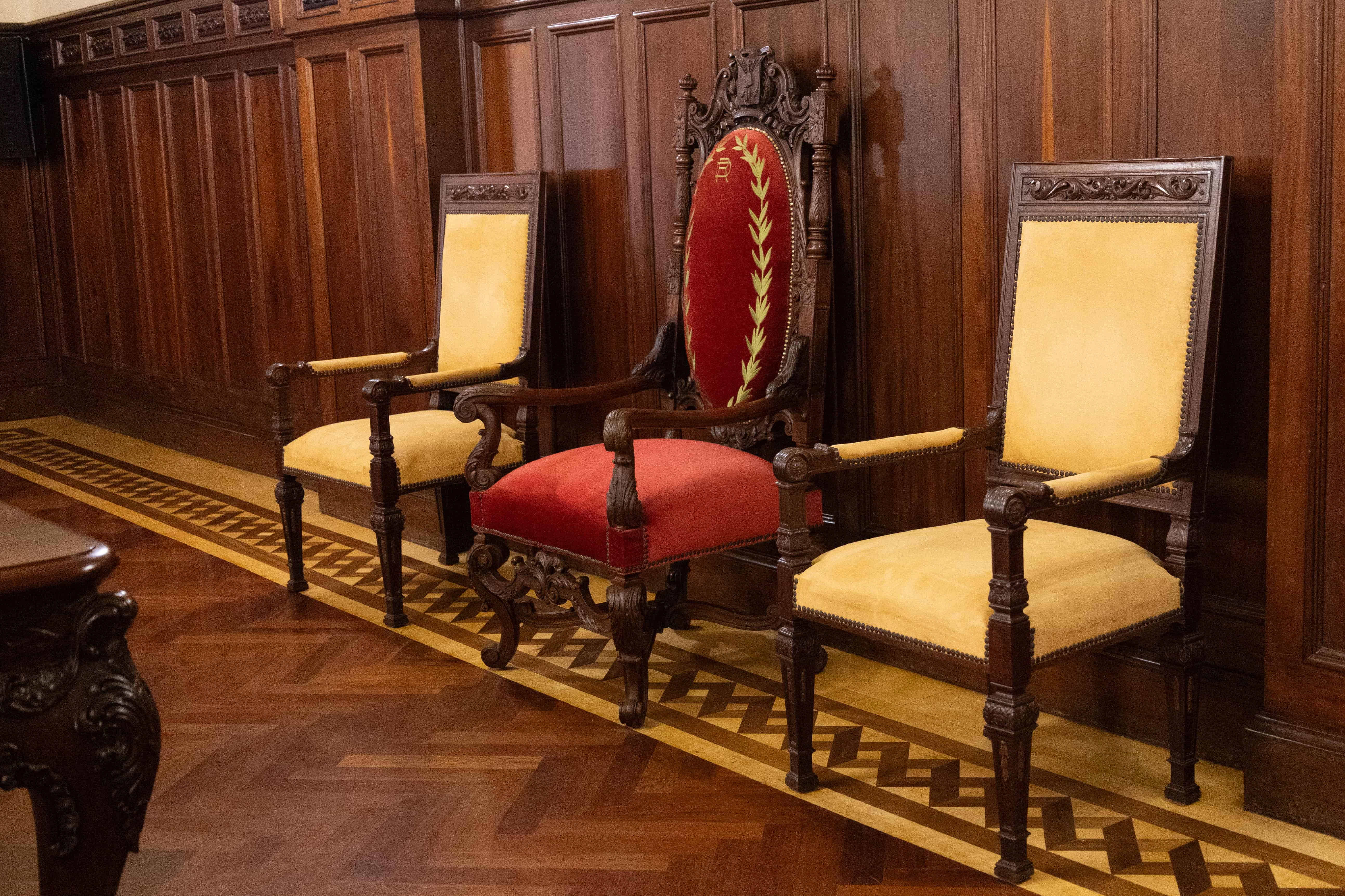 Salón Consejo de Gobierno del Palacio Nacional.