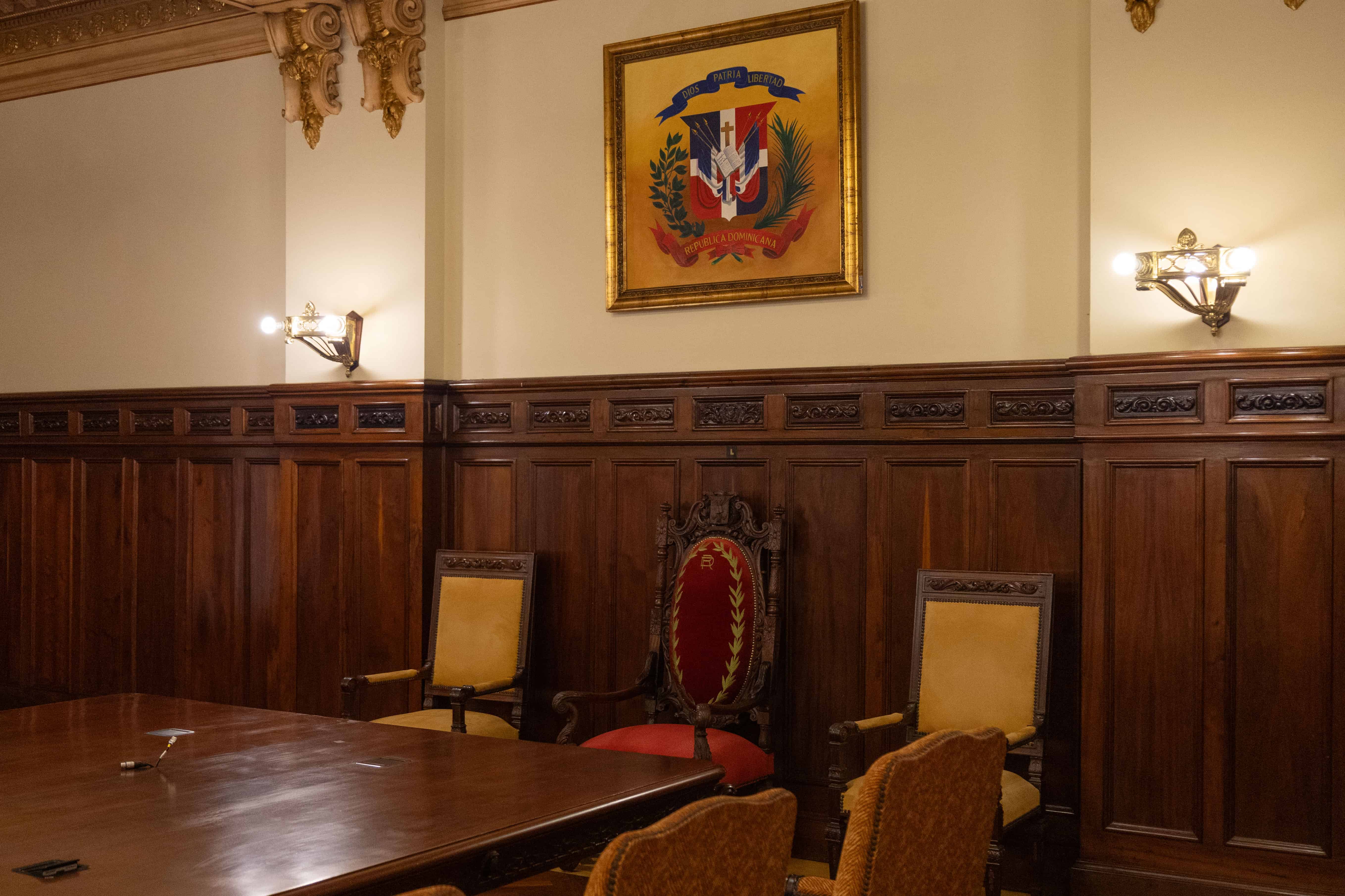 Salón Consejo de Gobierno del Palacio Nacional.