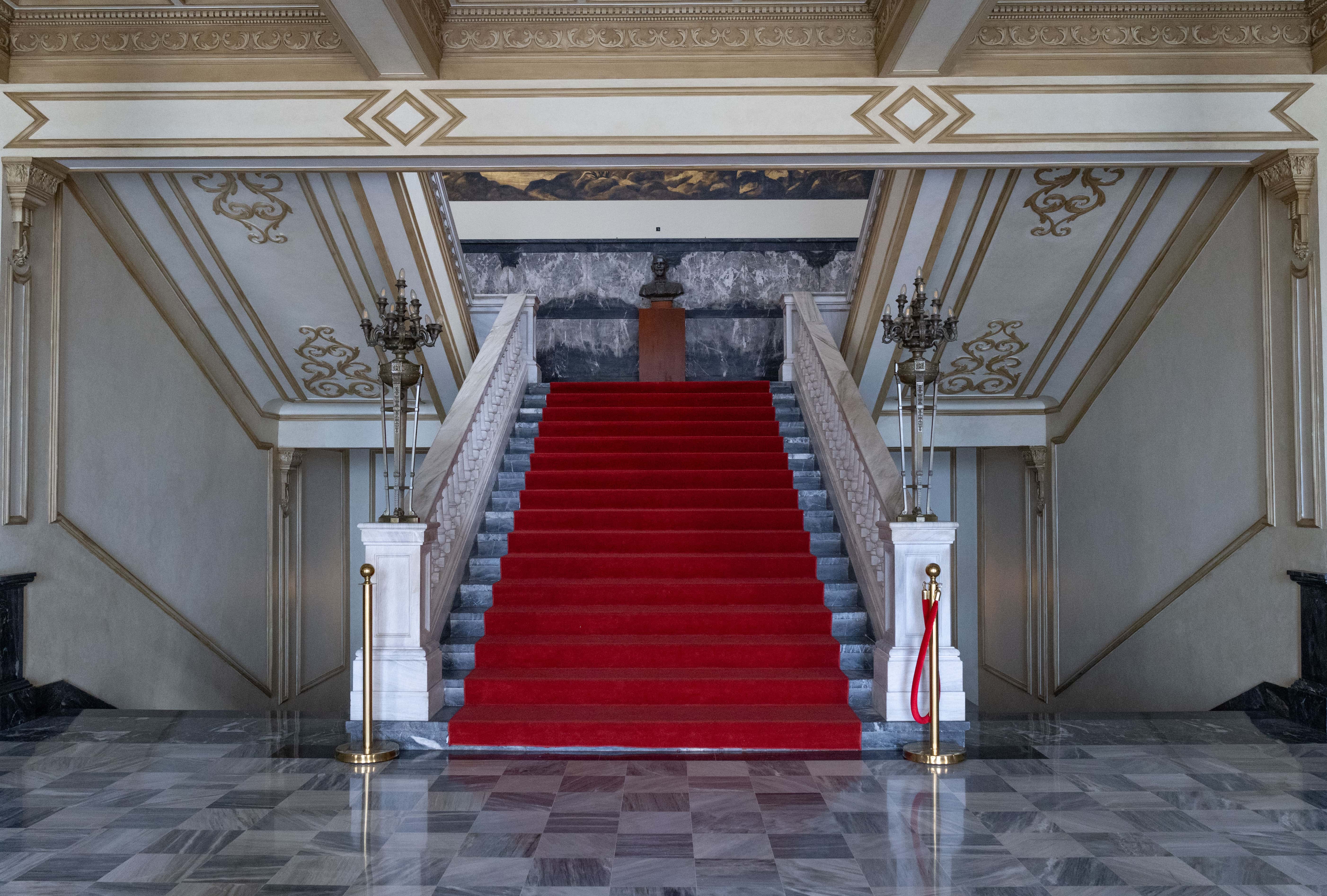 Entrada principal del Palacio Nacional.