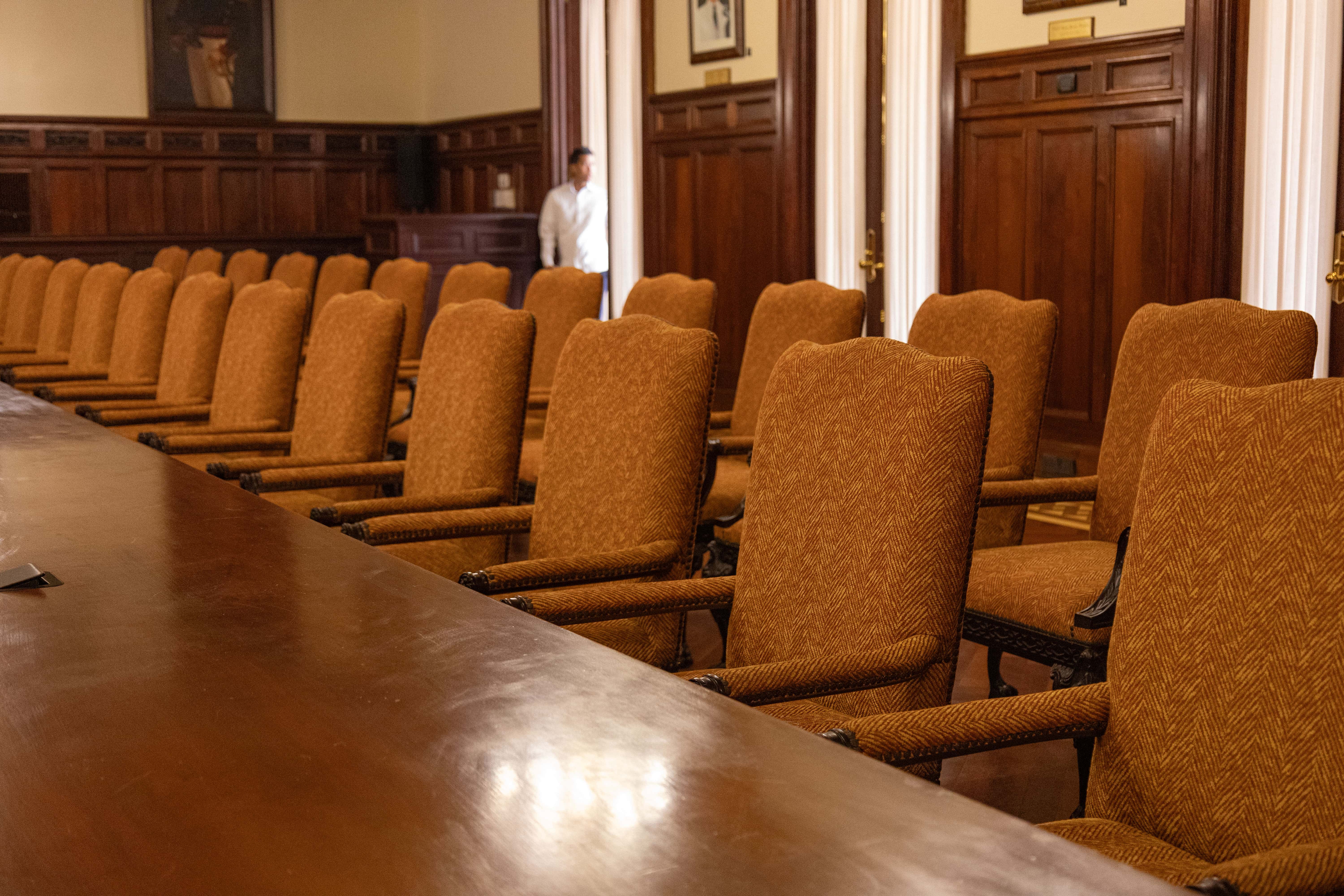 Salón Consejo de Gobierno del Palacio Nacional.
