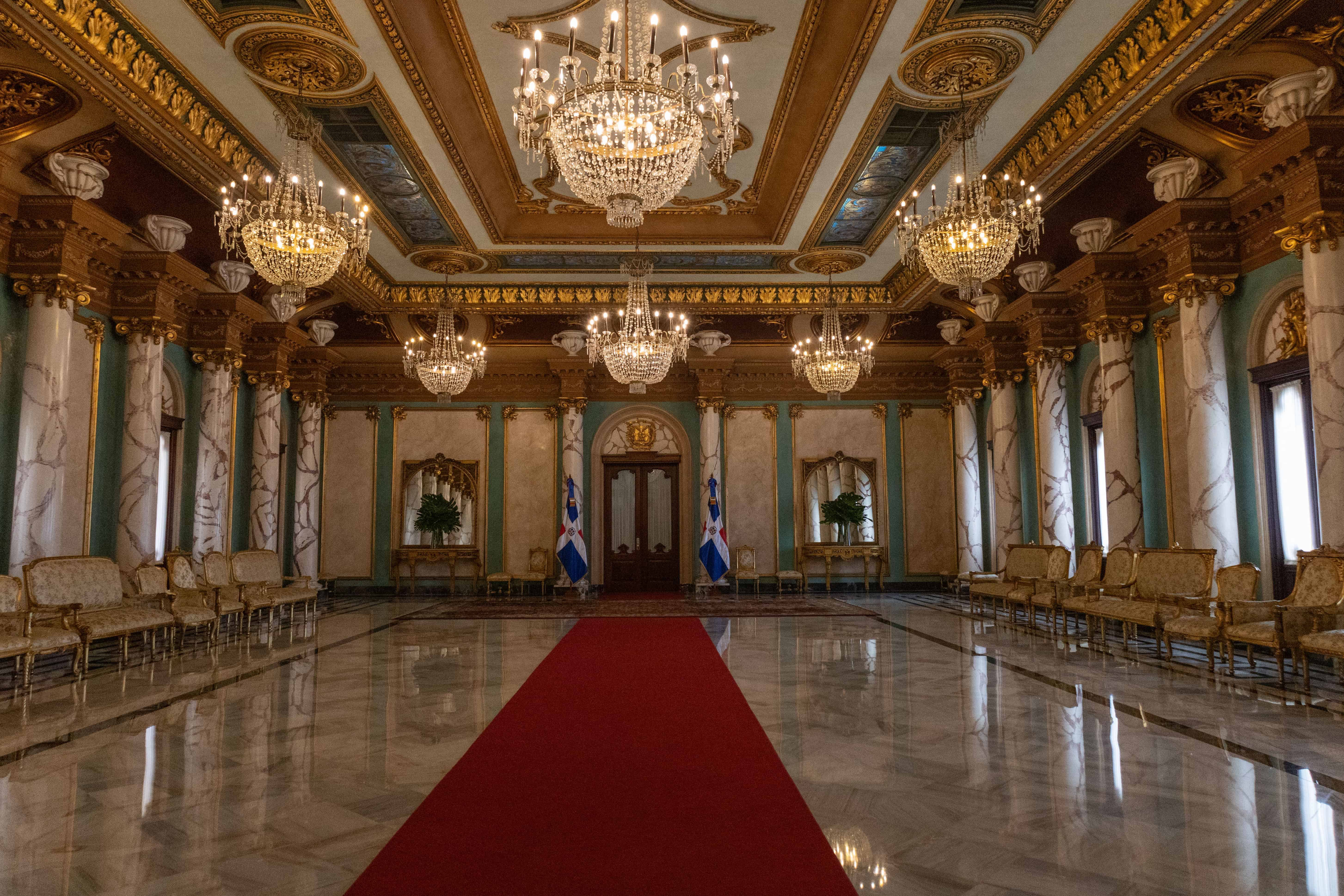Salón de Embajadores del Palacio Nacional.<br>