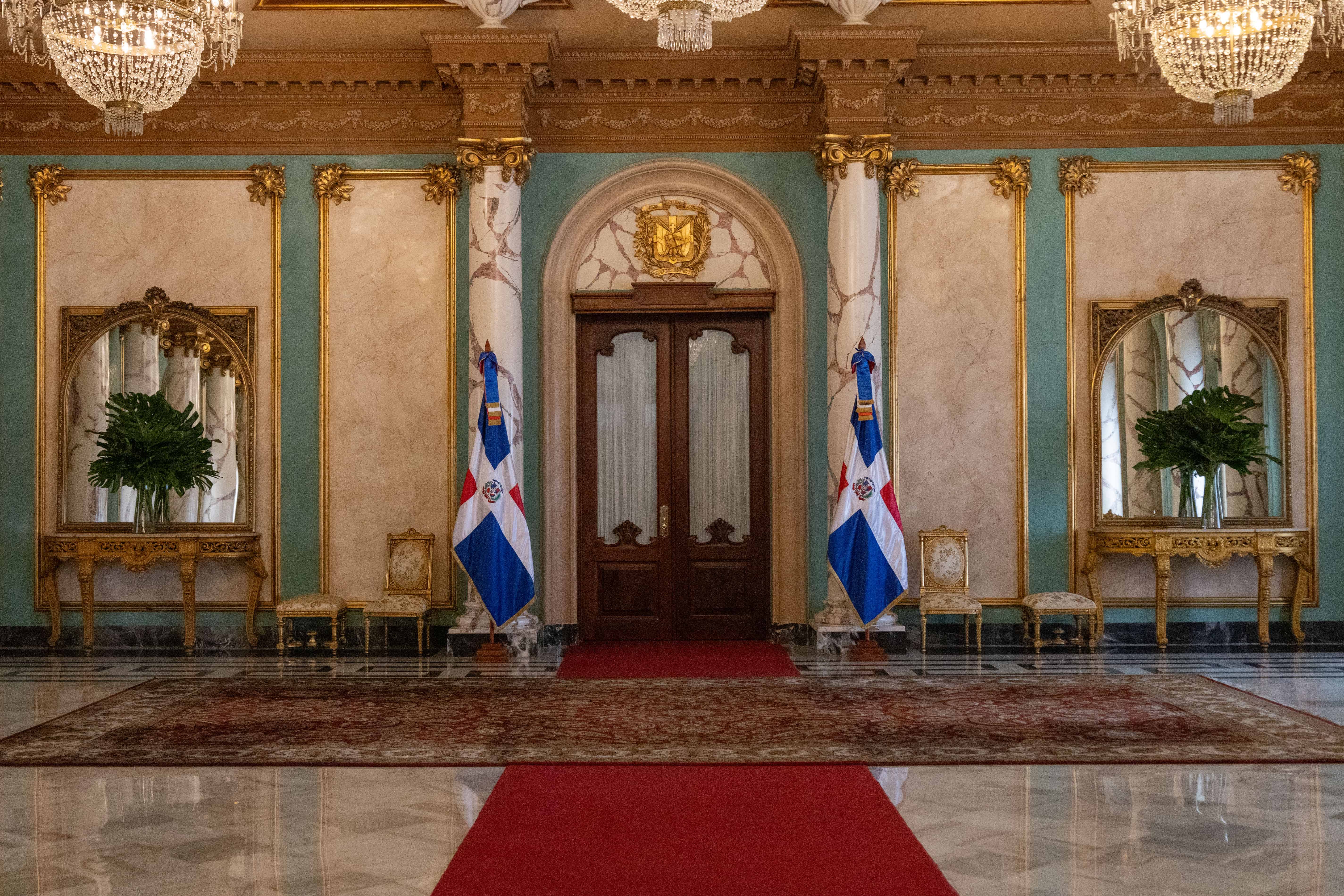 Salón de Embajadores del Palacio Nacional.<br>