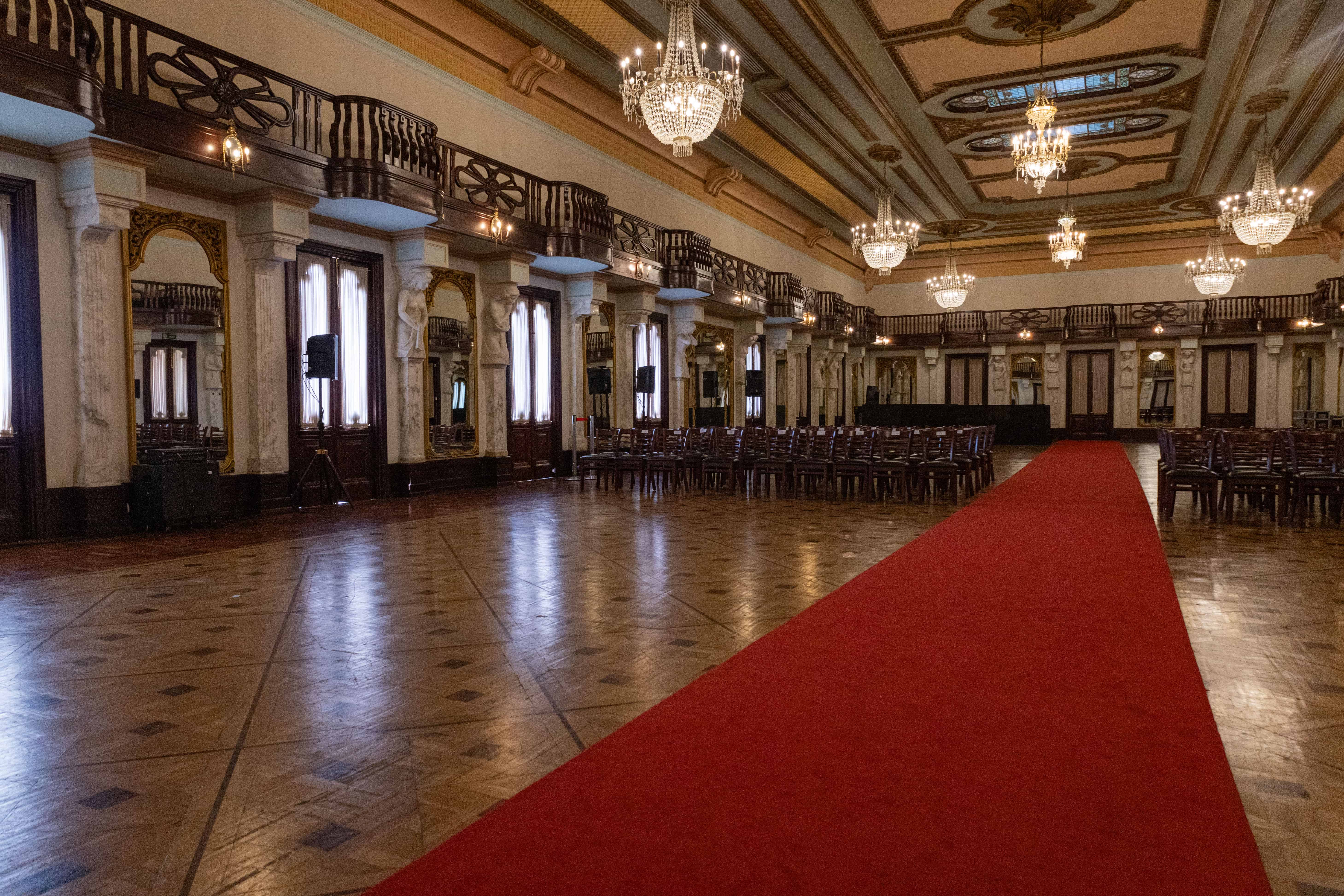 Salón de las Cariátides del Palacio Nacional.<br>