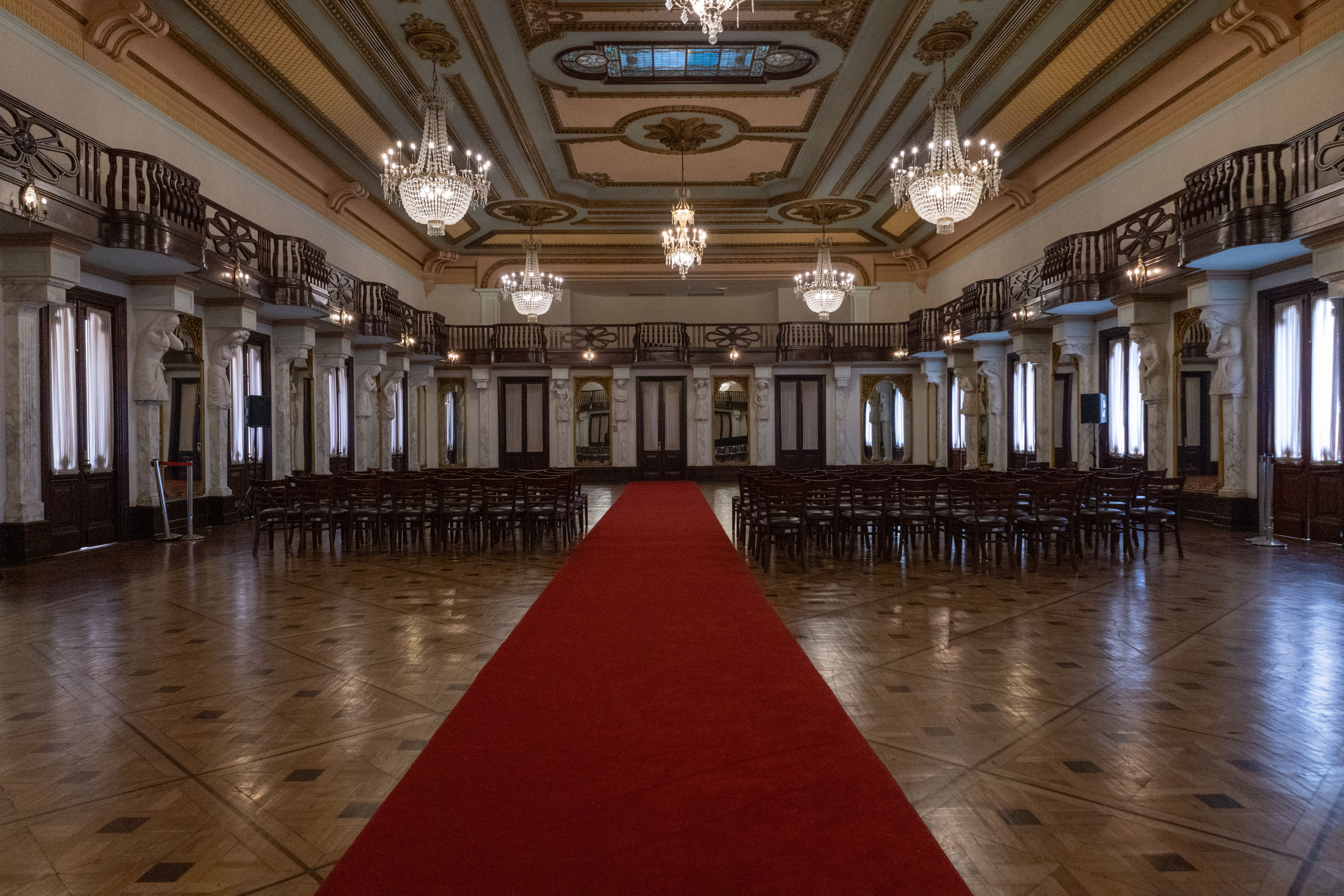 Salón de las Cariátides del Palacio Nacional.<br>