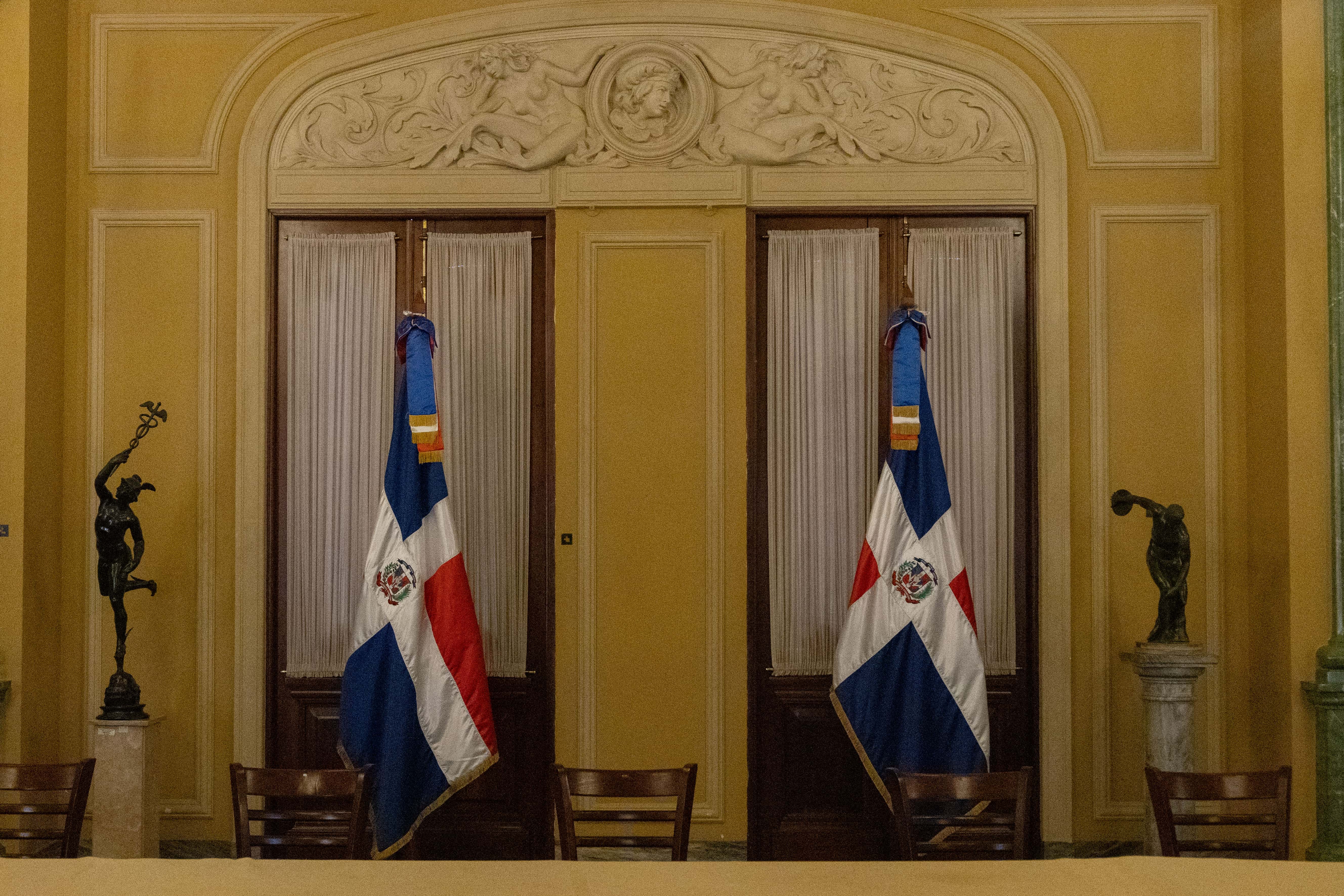 Salón Verde del Palacio Nacional.