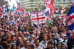Más de 100,000 personas en una marcha en Londres contra la inmigración