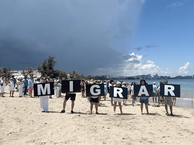 Puertorriqueños dicen migrar es un derecho frente a políticas de Trump
