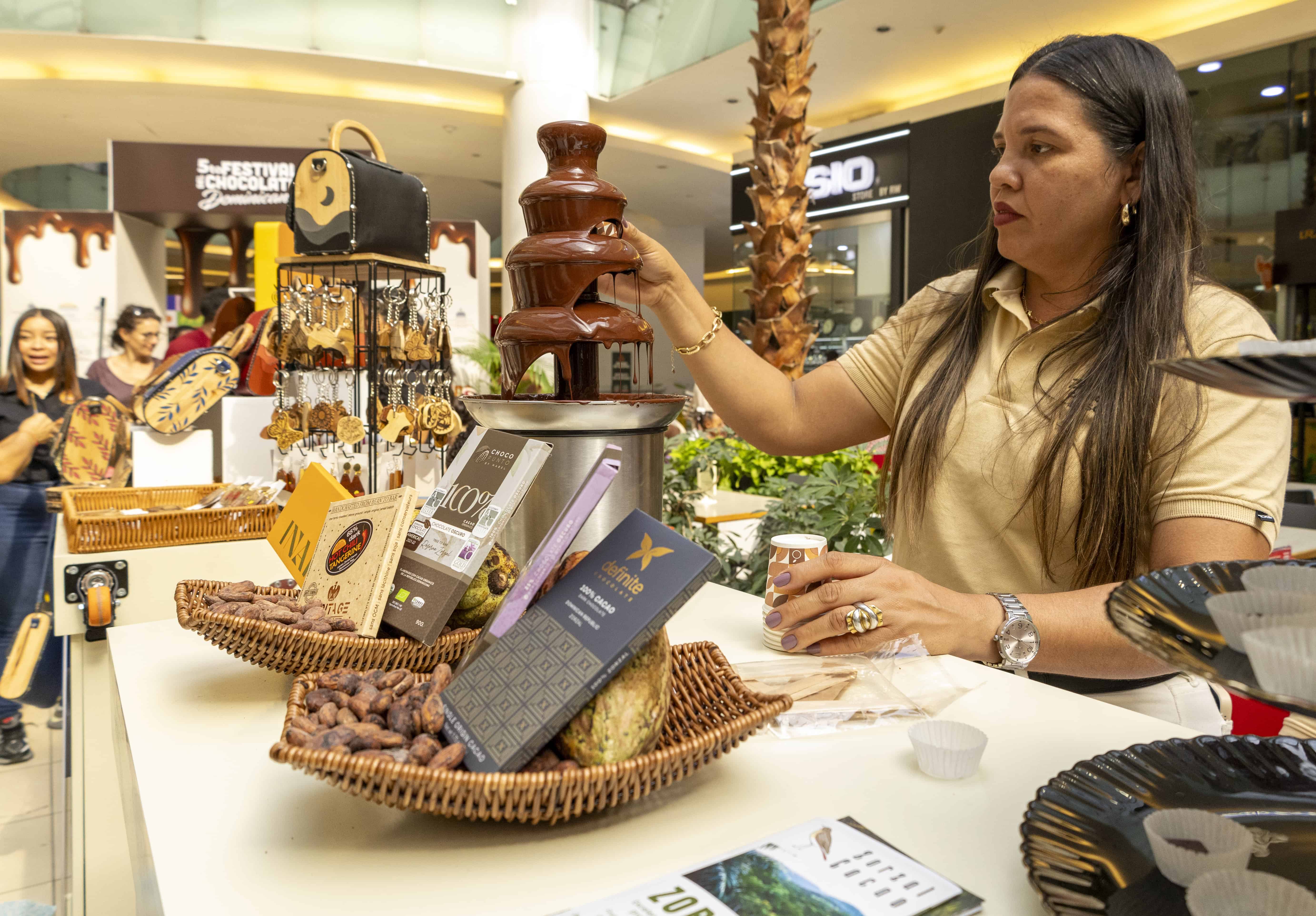 Muestra del chocolate dominicano. 