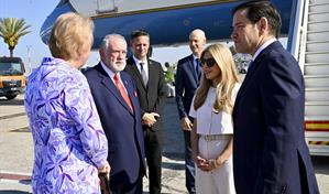 Marco Rubio aterriza en Tel Aviv en una visita donde abordará la ofensiva en Gaza