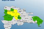 COE coloca en alerta amarilla a Santiago, La Vega y Santiago Rodríguez por fuertes lluvias