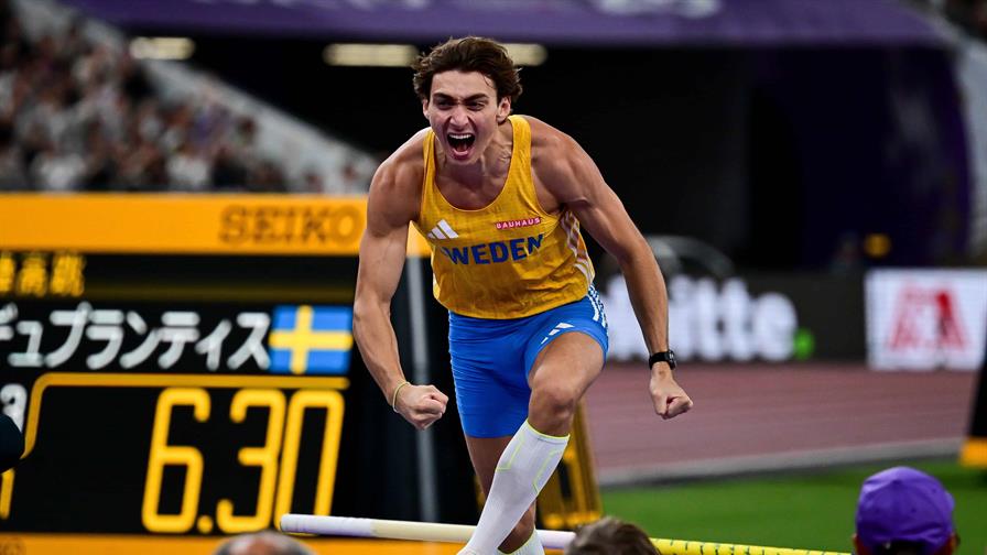 Duplantis logra su tercer título mundial de salto con pértiga  y, nuevo récord incluido