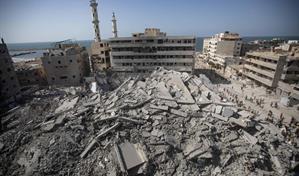 Israel hace añicos el edificio más alto de Gaza: una torre de 18 plantas y 60 apartamentos