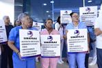 Enfermeras paralizan labores en hospital Cabral y Báez de Santiago en demanda de mejores condiciones