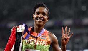 Cuarto oro mundial para la keniata Faith Kipyegon en 1,500 metros
