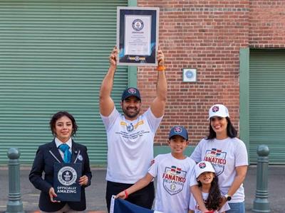Dominicano Jepssy Beltré bate récord Guinness World Records