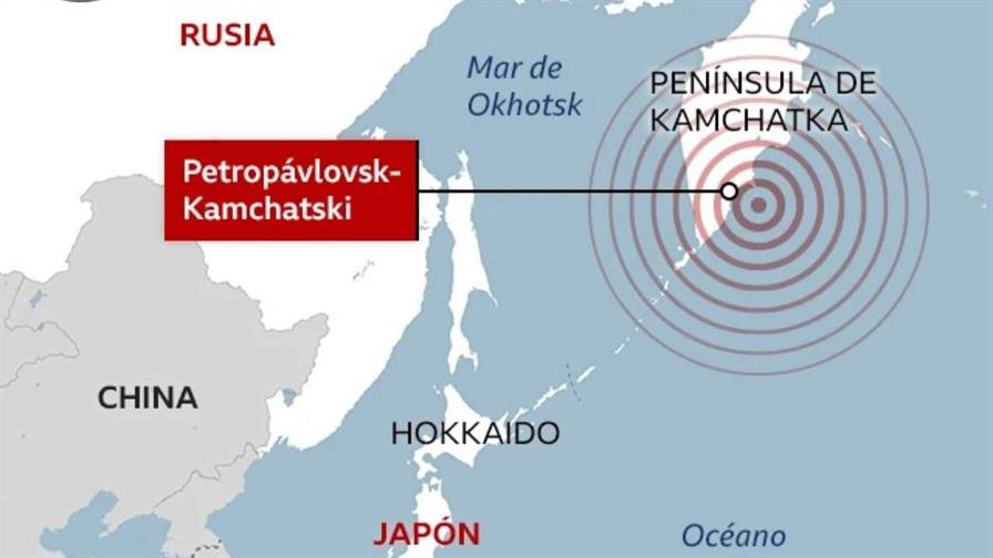 Alerta de tsunami por sismo de magnitud 7.8 frente a las costas del oeste de Rusia