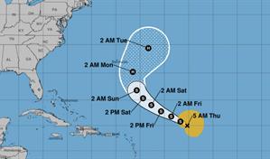 Gabrielle mantiene su rumbo hacia el oeste y el Indomet recomienda estar atentos a los boletines