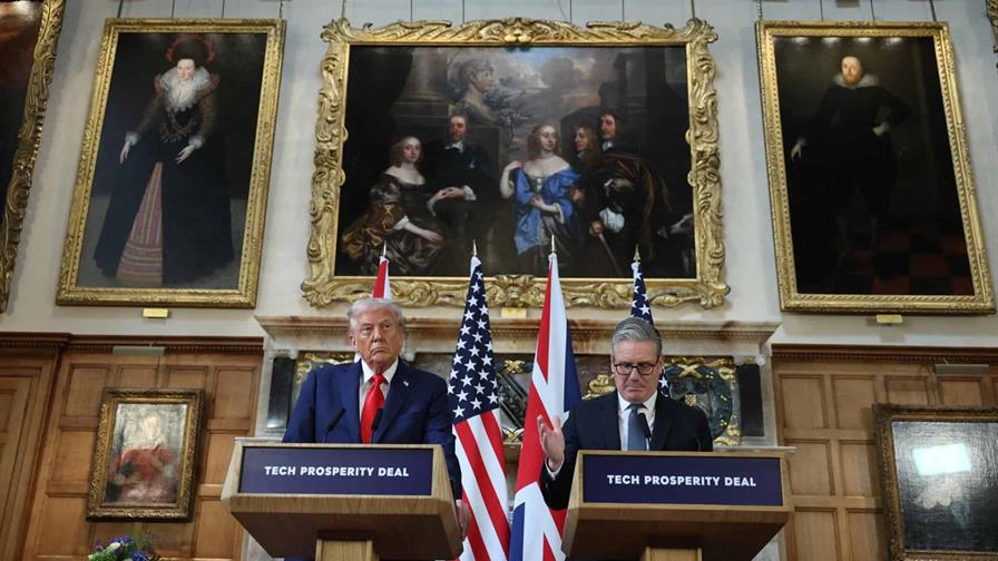 Starmer y Trump amplían relación especial con pacto tecnológico y desacuerdos sobre Gaza