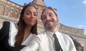 Zoé Saldaña tras ver al Papa: "Sentimos una alegría profunda al escuchar su voz por la justicia"