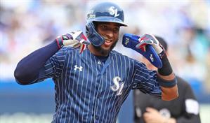 Lewin Díaz renueva contrato con los Samsung Lions de la KBO