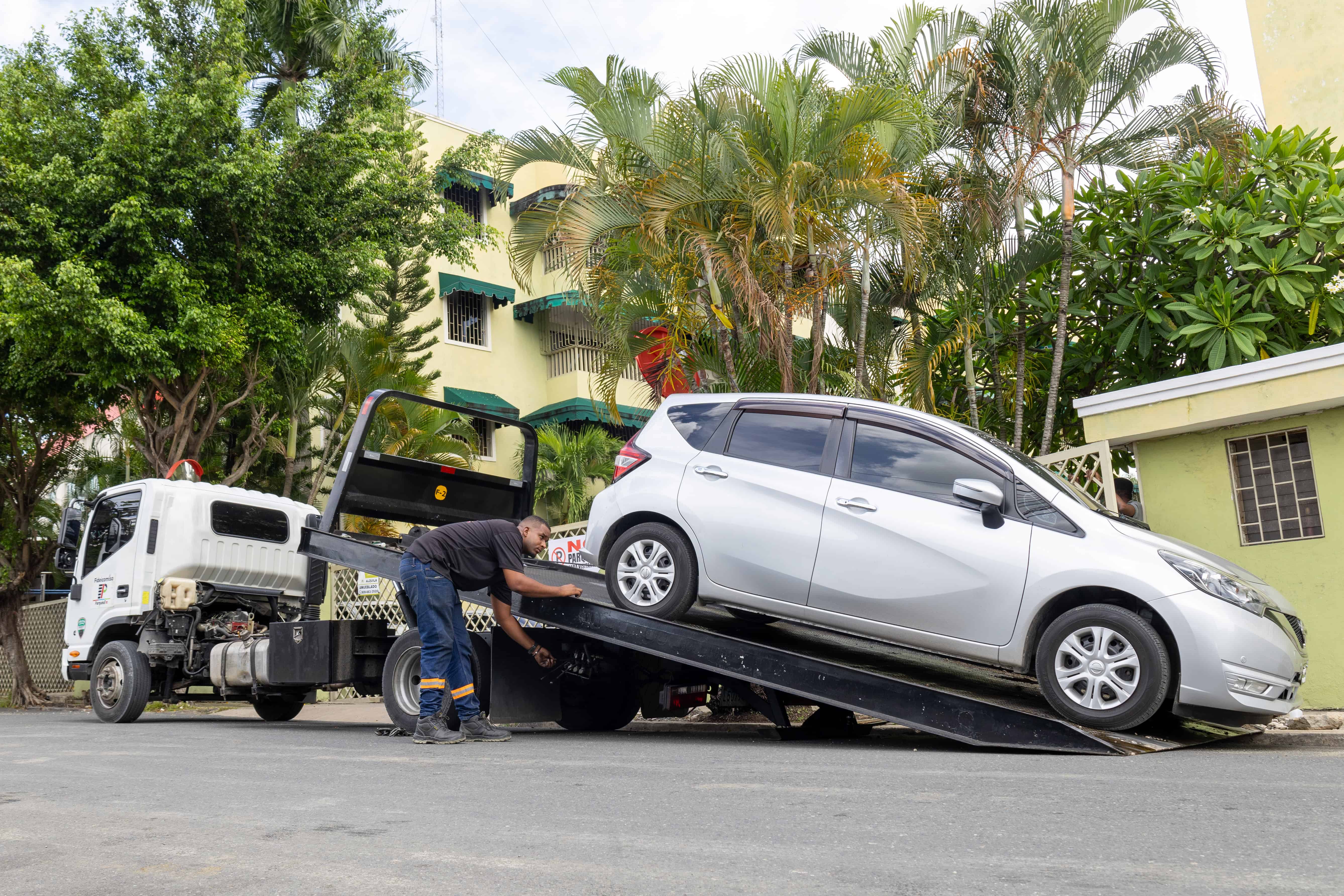 El remolque de los vehiculos fue en horas de la mañana