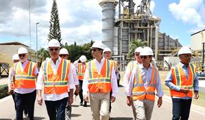 Abinader visita planta Energas 4 en SPM; dice entrará en octubre con 130 megas