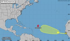 La tormenta Gabrielle avanza hacia el noroeste sin perspectivas de alcanzar EE.UU.