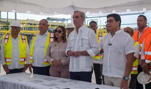 Abinader supervisa avances de la ampliación del Acueducto Barrera de Salinidad