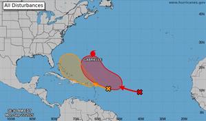 Gabrielle gana fuerza en el Atlántico; dos ondas tropicales en vigilancia por posible cercanía a RD
