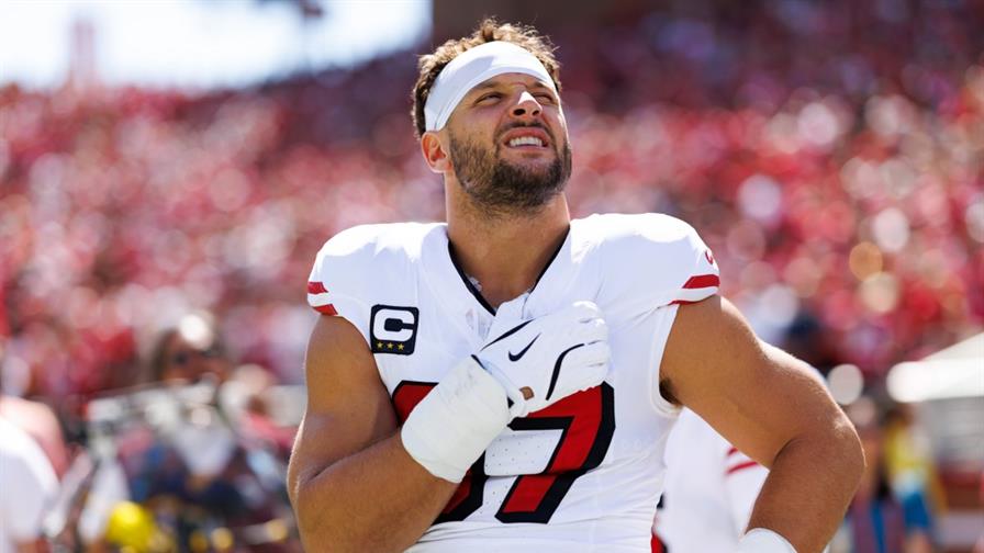 Los 49ers pierden por el resto del año a Nick Bosa por rotura de ligamento cruzado