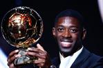 El jugador francés del PSG Ousmane Dembélé gana su primer Balón de Oro