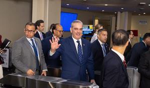 El presidente Abinader llega a la sede de la ONU para participar en la Asamblea General