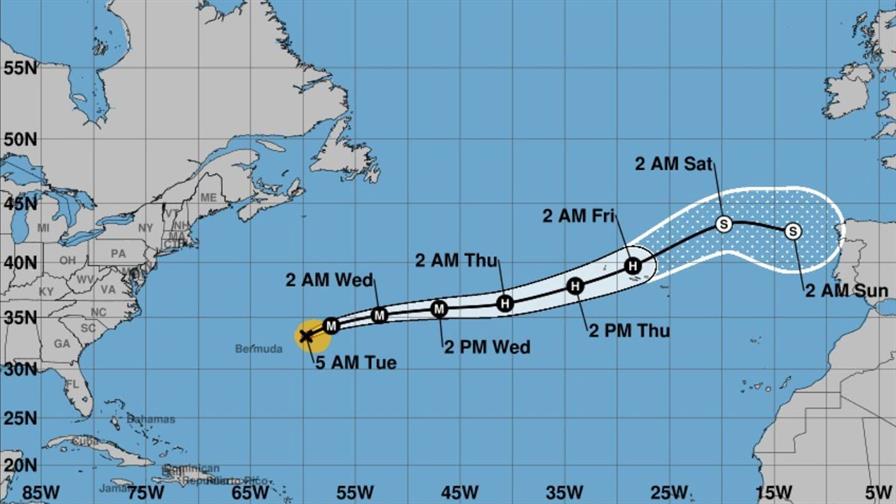Huracán Gabrielle avanza en dirección a Europa como categoría 4 en el Atlántico