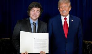 Trump da espaldarazo a Milei, que espera la ayuda financiera de Estados Unidos a Argentina